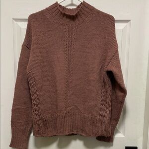 Indi & Cold | San Sebastian |Mauve |Crew Neck |Knit |Long Sleeve| Sweater|Size S